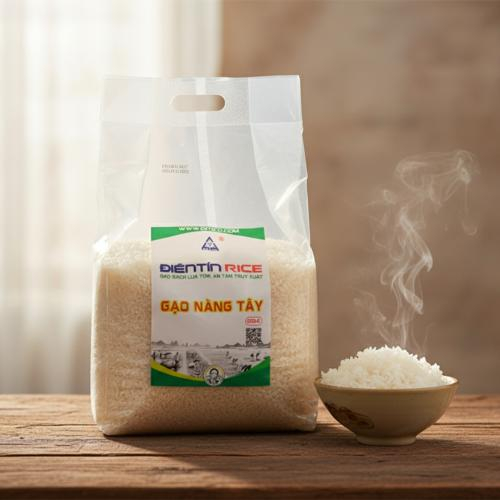 Gạo Nàng Tây R24 Điền Tín 5 Kg – Hữu Cơ, Thơm Ngọt Dẻo Mềm