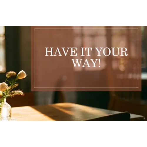 Hãy theo cách của bạn! Liệu tư duy thiết kế có thể giúp cải thiện trải nghiệm của khách hàng tại nhà hàng không?