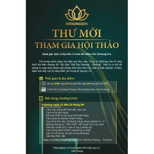 Ngày 17/09 Viết bài, tạo thư mời