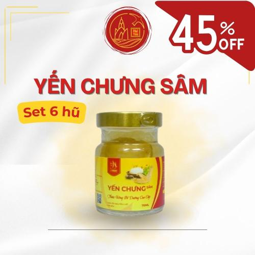 Set Yến Chưng Sâm 6 Hũ