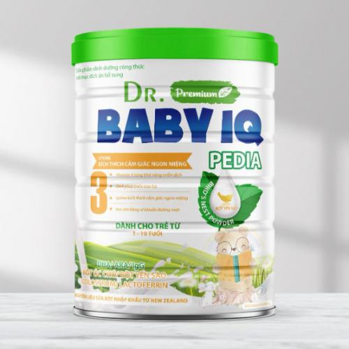 Sữa Bột Dr.Baby IQ Pedia 3 Lon 900gr (1-10 Tuổi)