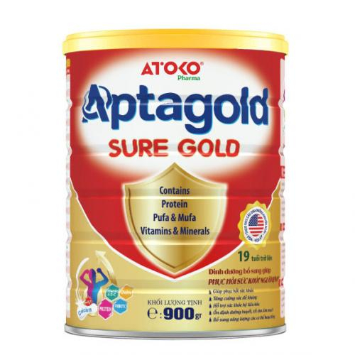 Sữa Bột Aptagold Gold Sure Gold Lon 900gr (9 Tuổi Trở Lên)